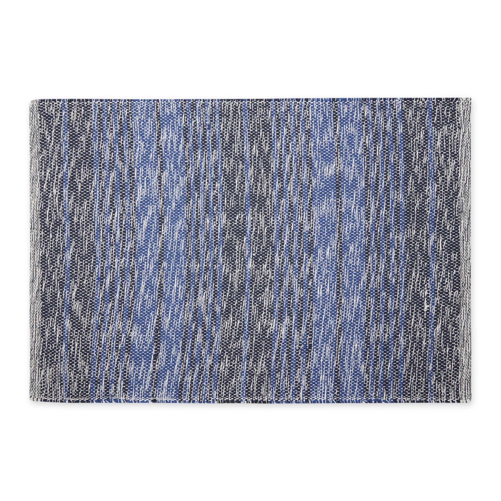 DII® Variegated Stripe Handwoven Recycled Yarn Rug